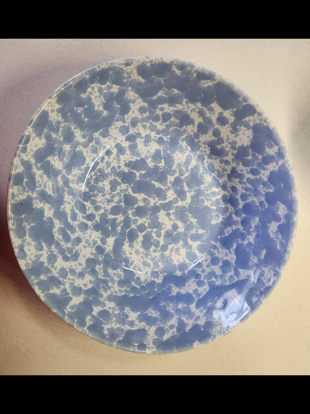 Morning Glory Blue Salad Bowl